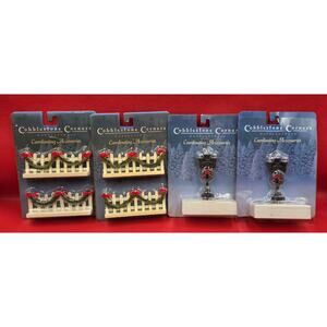 6 Cobblestone Corners Coordinating Accessories Fencing Wreaths Lighted‎ Posts